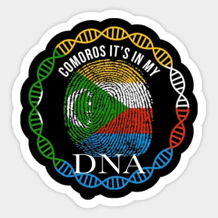 Comoros Its In My DNA - Gift for Comoran From Comoros Sticker